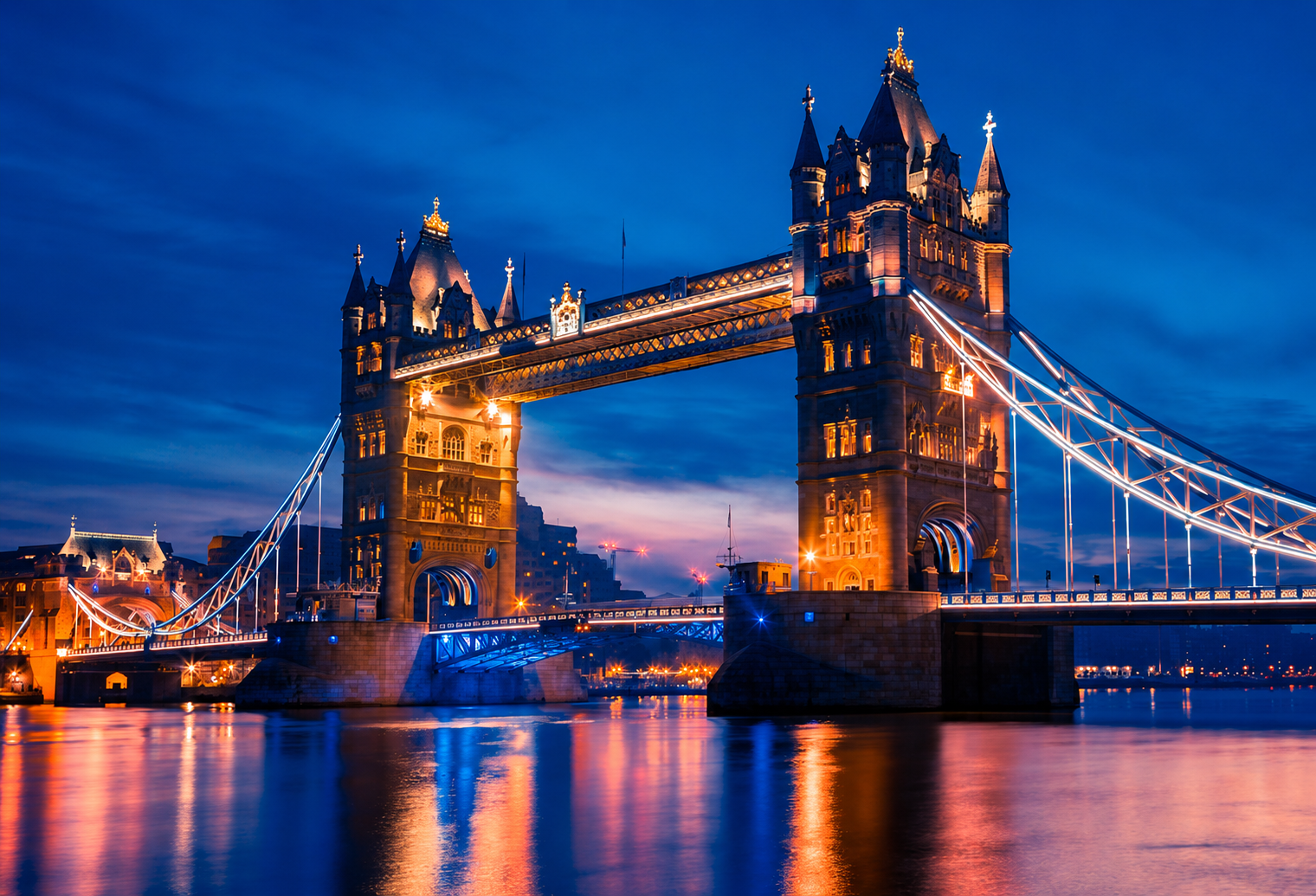 Tower Bridge and the River Thames, London, United Kingdom